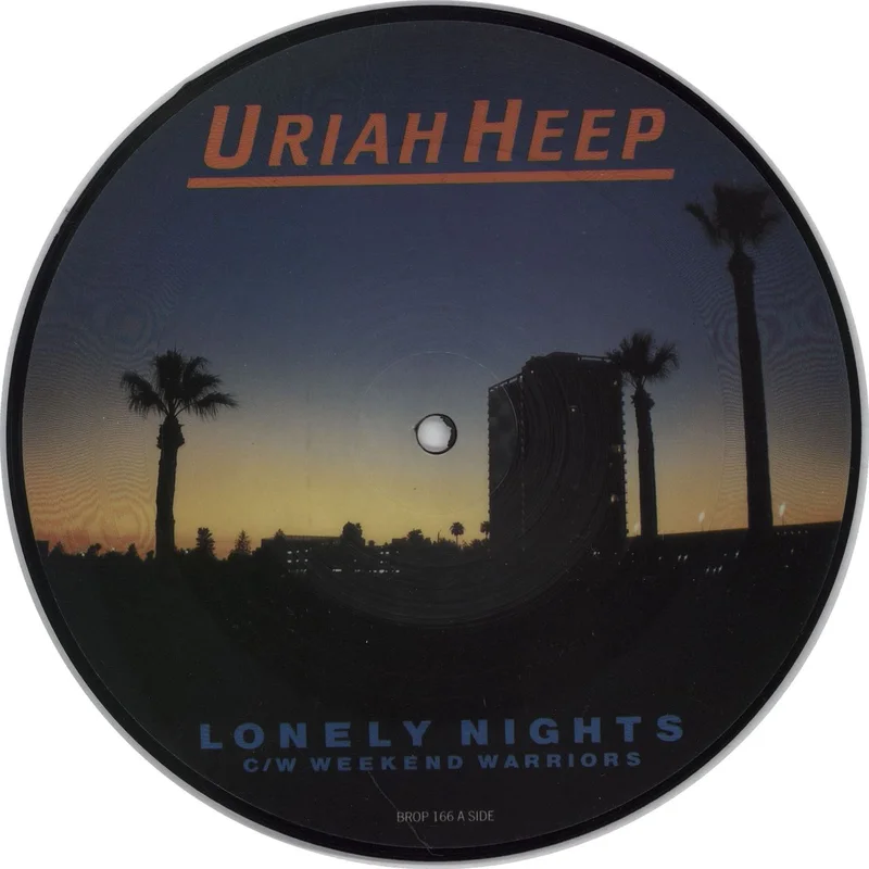 Uriah Heep Lonely Nights UK 7" picture disc