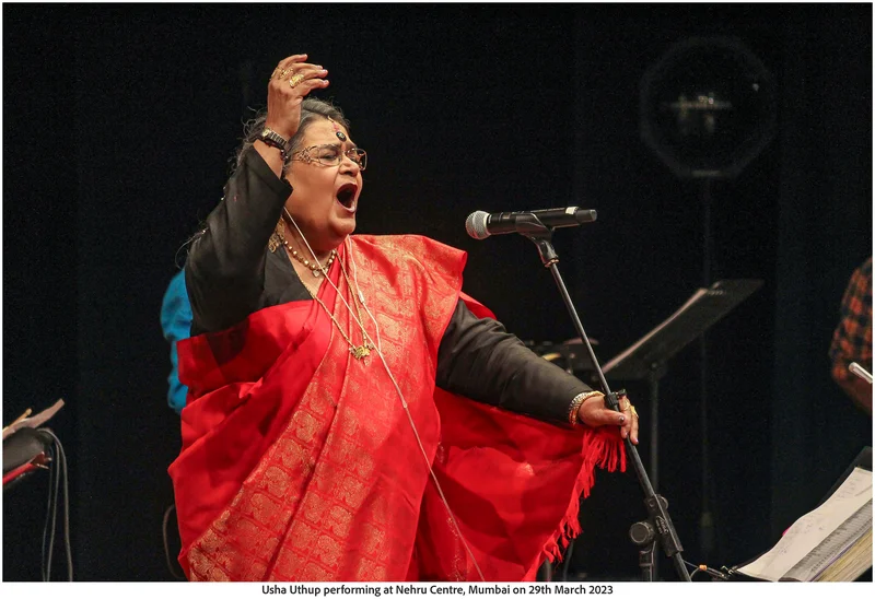 Usha Uthup performing at Nehru Centre, Mumbai on 29th March 2023 (Photo Frame)