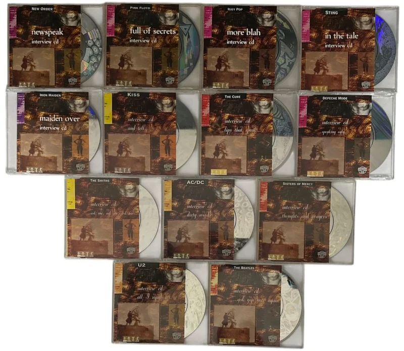 Various Artists Full set of Holoview Interview CDs UK Cd single boxset