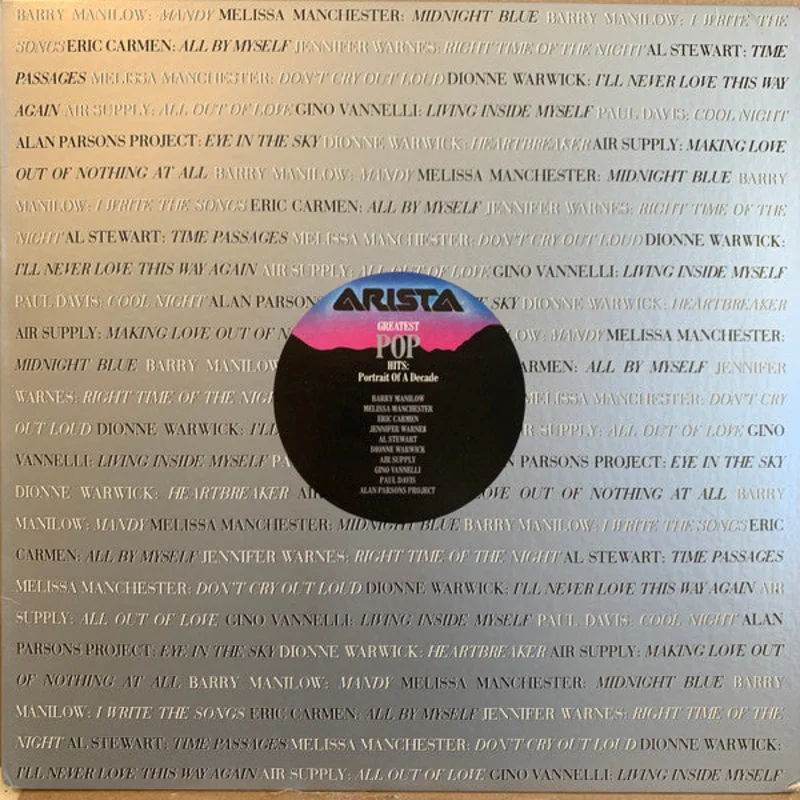 Various - Greatest Pop Hits: Portrait Of A Decade