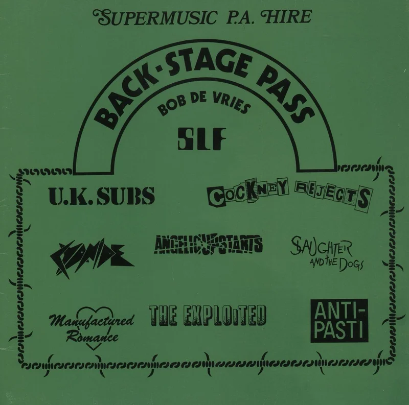 Various-Punk & New Wave Backstage Pass - EX New Zealand 7" vinyl