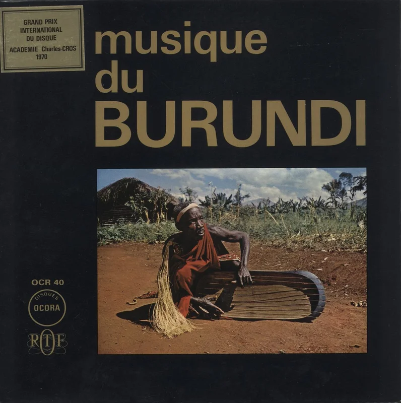 Various-World Music Burundi - Musiques Traditionnelles + Hype Sticker - 1st French Vinyl LP