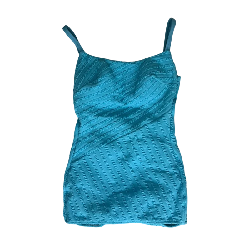 Vintage 60s Teal Swim Dress