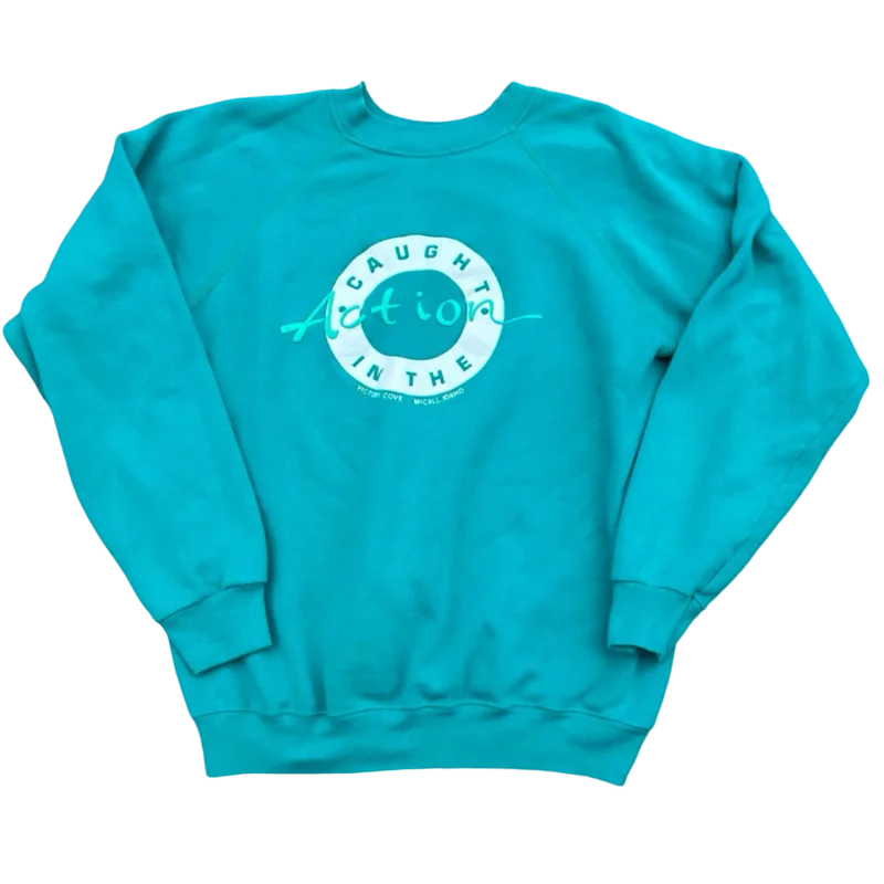 Vintage 80s Caught In The Action Crewneck