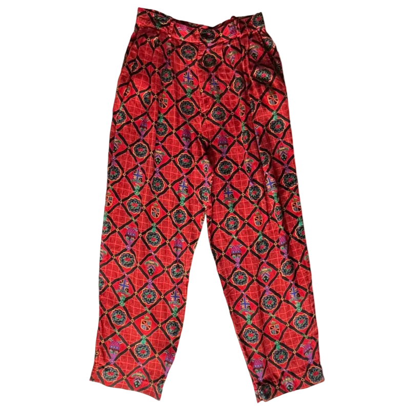 Vintage 90s Printed Trouser Pants