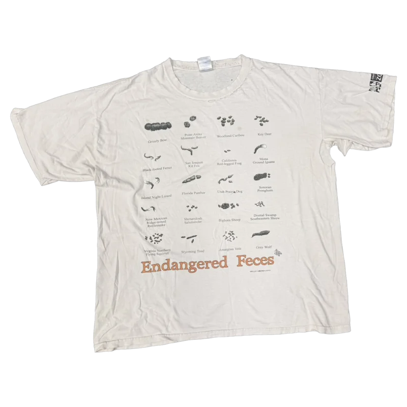 Vintage Distressed Endangered Feces Tee (XL)