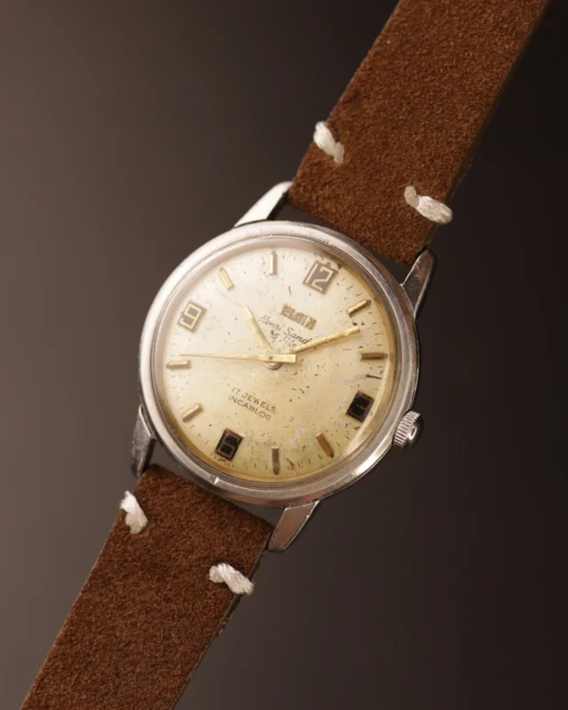 Vintage Elgin "Henri Sandoz & Fils" 17 Jewels | Swiss Manual Wind | 1960s Stainless Steel