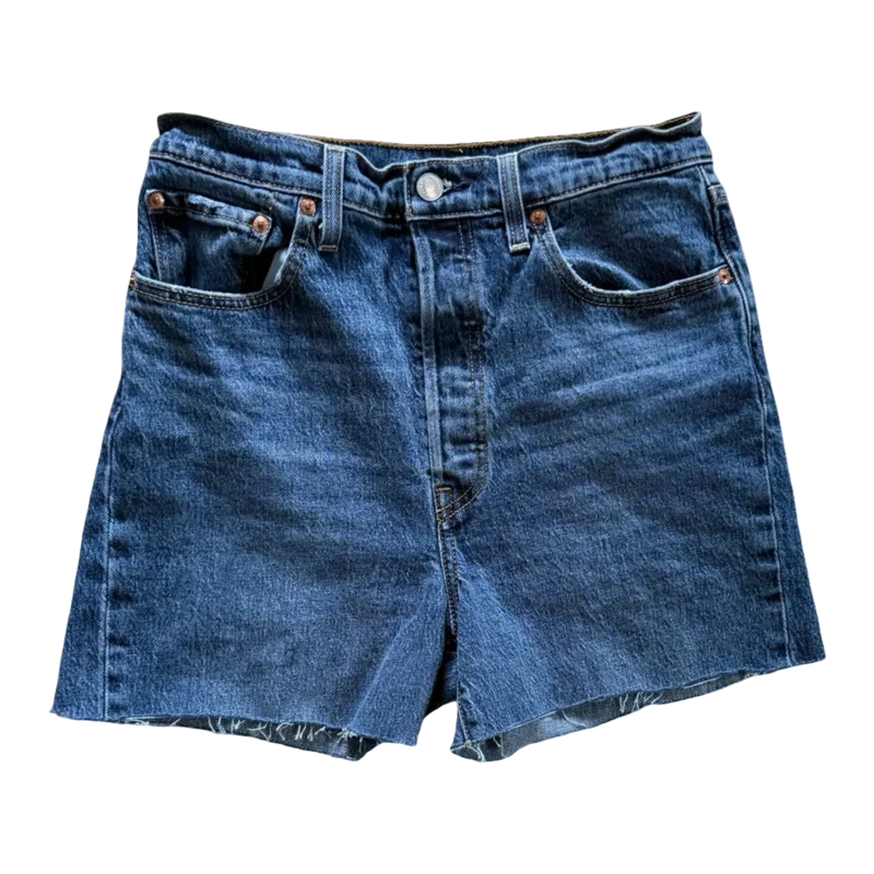 Vintage Levis Dark Wash Denim Shorts (28)