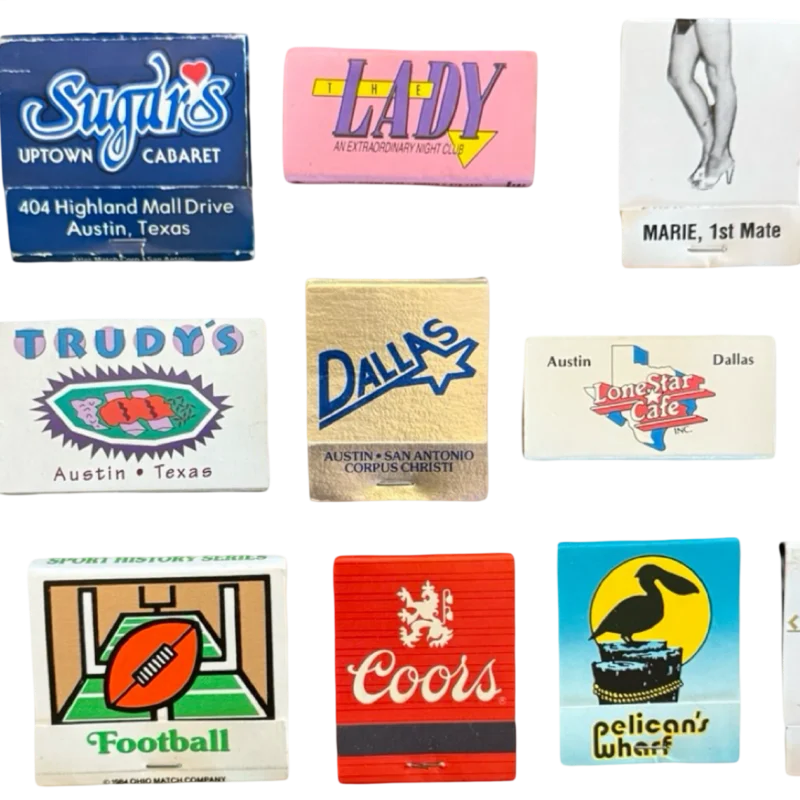 Vintage Match Book Bundle of 10