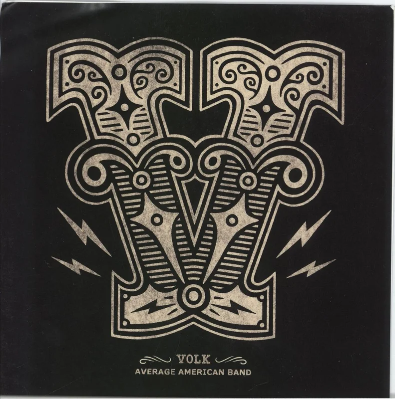 Volk Average American Band - 'One-Off' Splatter Vinyl US 7" vinyl