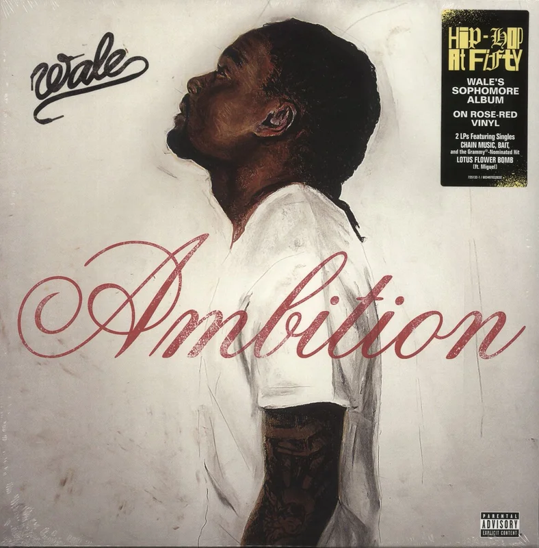 Wale Ambition - Rose Red Vinyl - Sealed UK 2-LP vinyl set