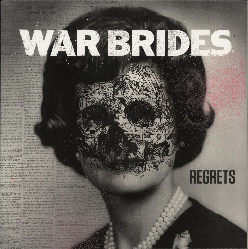 War Brides Regrets - Clear With Pink And Black Splatter Vinyl US Vinyl LP