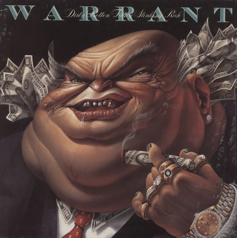 Warrant Dirty Rotten Filthy Stinking Rich - Open Shrink UK Vinyl LP