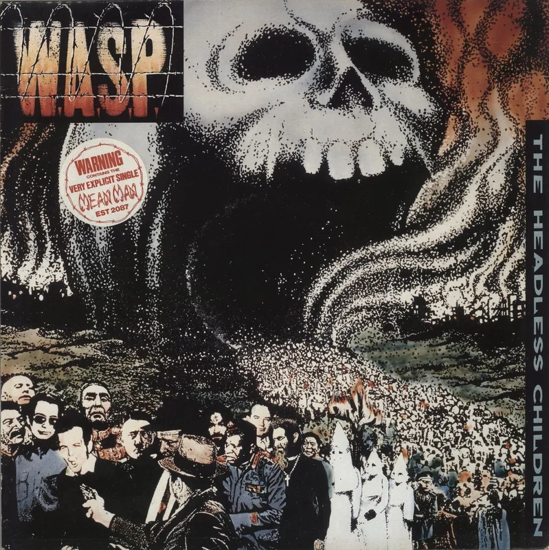 WASP The Headless Children - Hype Stickered - VG UK Vinyl LP
