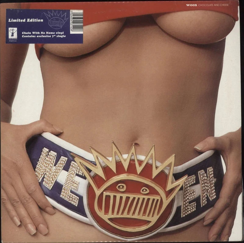 Ween Chocolate and Cheese - Hypesticker + 7" UK 2-LP vinyl set