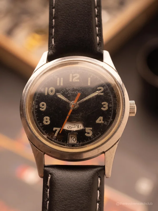 West End Watch Co. Sowar - Arabic Military Dial  Rare, Smiley Presidential (Ref. K-4149) (35mm; Automatic)