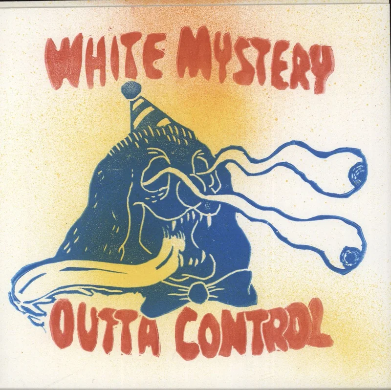 White Mystery Outta Control - White W/ Orange Splatter Vinyl US 7" vinyl