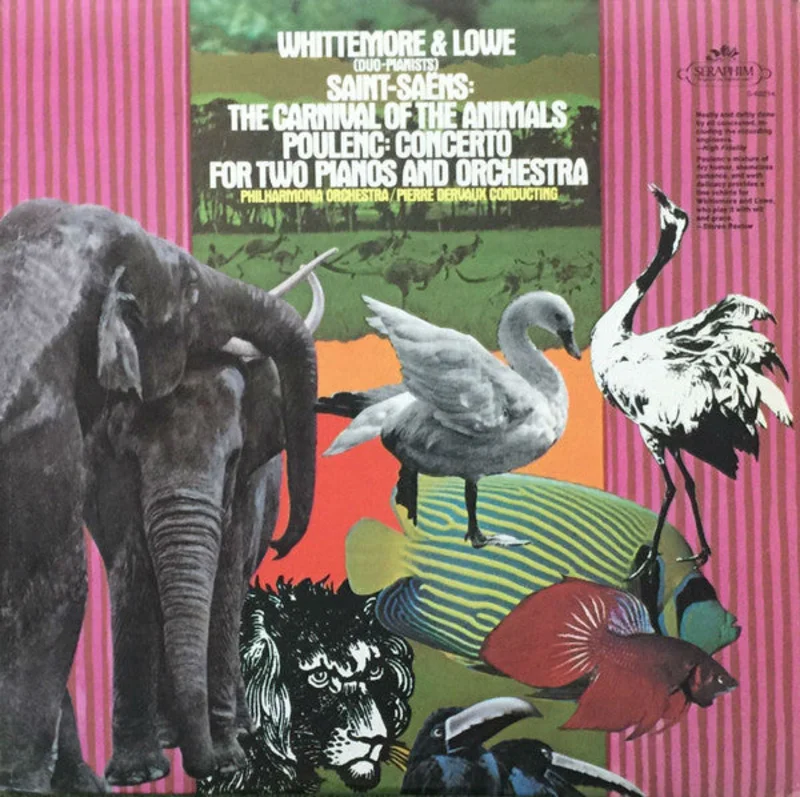 Whittemore & Lowe, Camille Saint-Sans, Francis Poulenc, Philharmonia Orchestra, Pierre Dervaux - The Carnival Of The Animals / Concerto For Two Pianos And Orchestra
