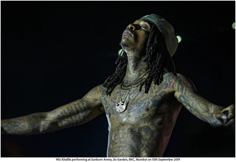 Wiz Khalifa performing at Sunburn Arena, Jio Garden, BKC, Mumbai on 15th September 2019 (Photo Frame)