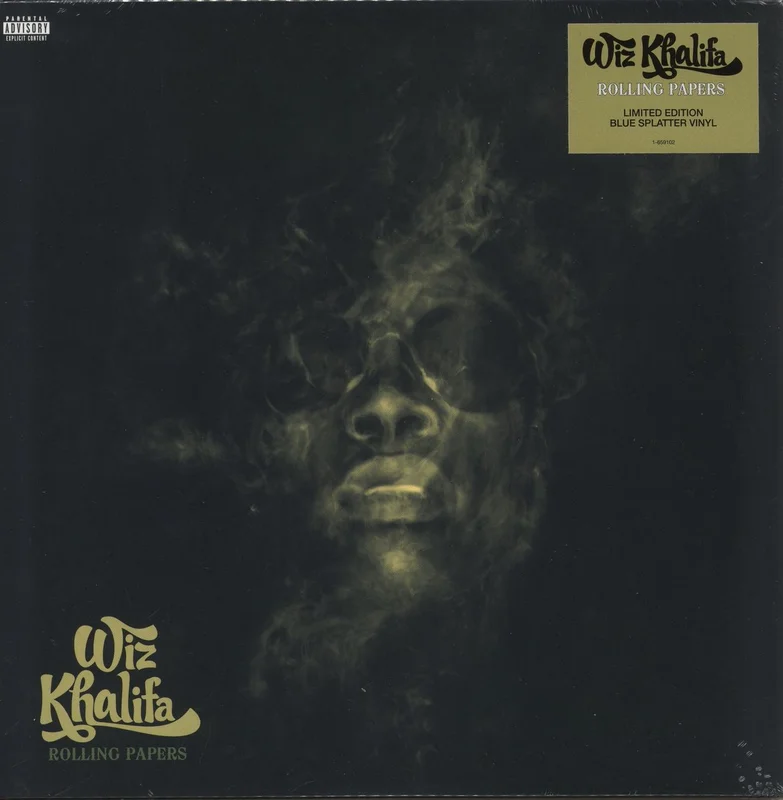 Wiz Khalifa Rolling Papers - Blue Splatter Vinyl - Sealed US 2-LP vinyl set