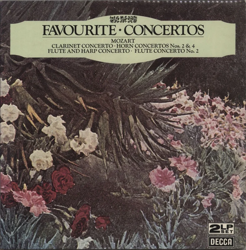 Wolfgang Amadeus Mozart Favourite Concertos UK 2-LP vinyl set