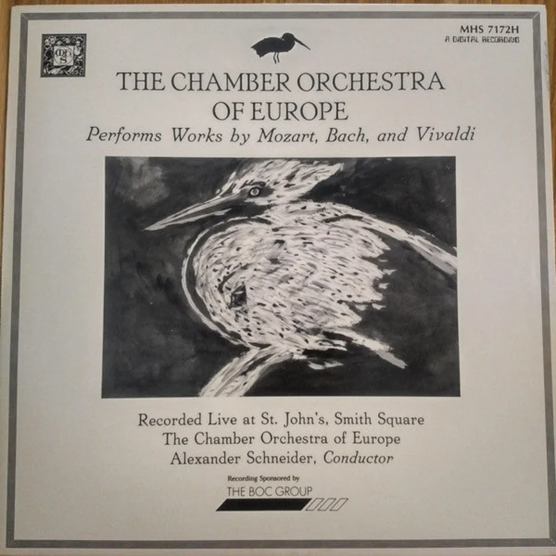 Wolfgang Amadeus Mozart, Johann Sebastian Bach, Antonio Vivaldi, The Chamber Orchestra Of Europe, Alexander Schneider - Performs Works By Mozart, Bach, And Vivaldi