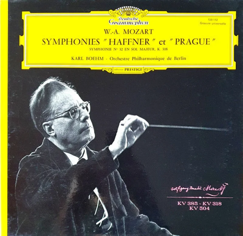 Wolfgang Amadeus Mozart, Karl Bhm, Berliner Philharmoniker - Symphonies "Haffner" Et "Prague" - Symphonie N 32 En Sol Majeur, K. 318