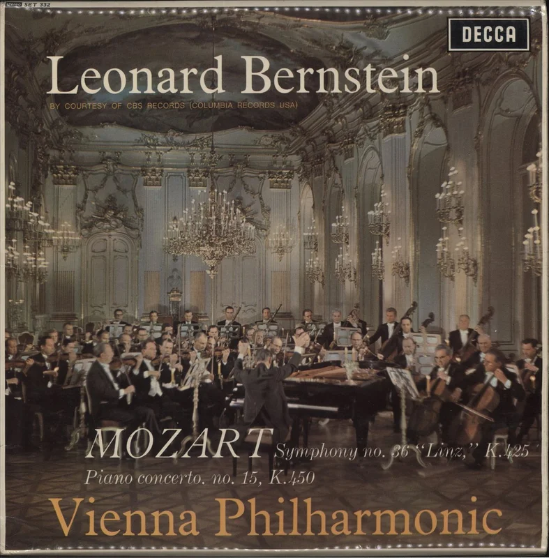 Wolfgang Amadeus Mozart Mozart: Symphony No. 36 "Linz", K.425 / Piano Concerto No. 15, K.450 UK Vinyl LP