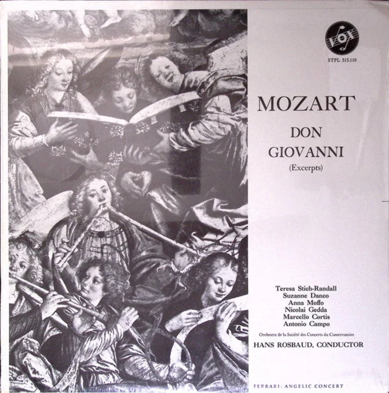 Wolfgang Amadeus Mozart, Teresa Stich-Randall, Suzanne Danco, Anna Moffo, Nicolai Gedda, Marcello Cortis, Antonio Camp, Orchestre De La Socit Des Concerts Du Conservatoire, Hans Rosbaud - Don Giovanni (Abridged)