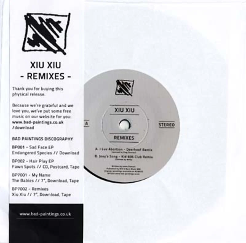 Xiu Xiu I Luv Abortion (Deerhoof Remix)/Joey's Song (Kid 606 Remix)