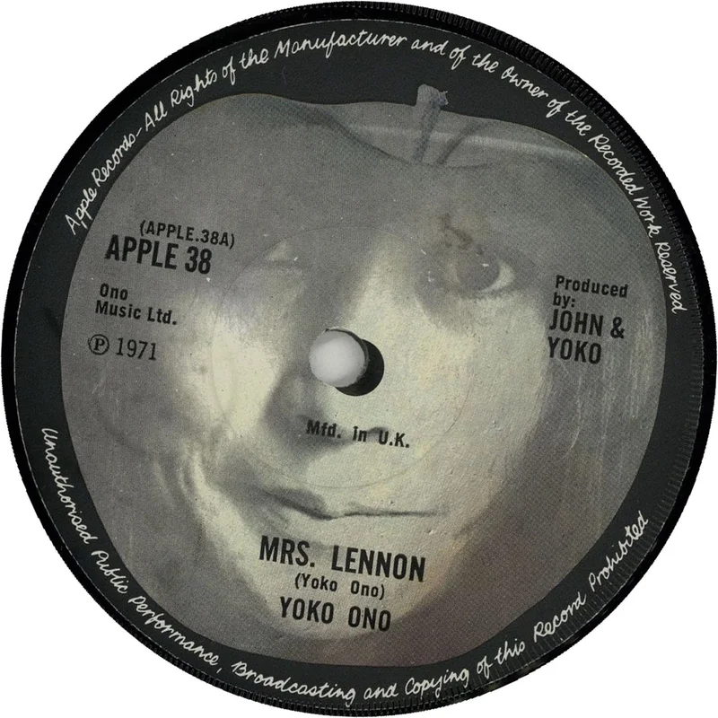 Yoko Ono Mrs. Lennon UK 7" vinyl
