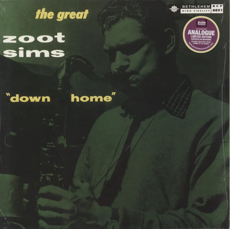 Zoot Sims Down Home - 180gm Vinyl UK Vinyl LP