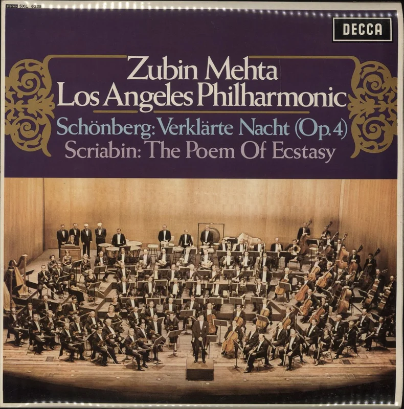 Zubin Mehta Schnberg: Verklrte Nacht (Op.4) / Scriabin: The Poem Of Ecstasy UK Vinyl LP